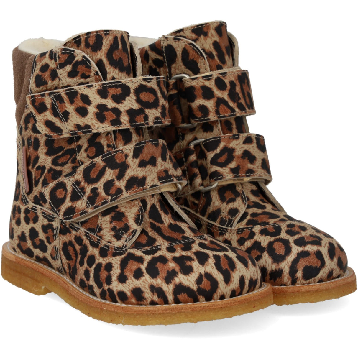 Angulus Beige Leo/Taupe TEX Känga med kardborreknäppning