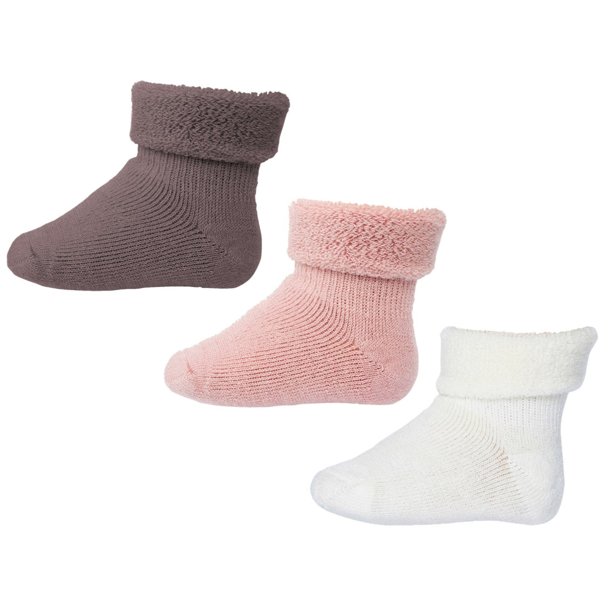 Mp Danmark Vintage Rose Ull Baby Strumpor 3-Pack