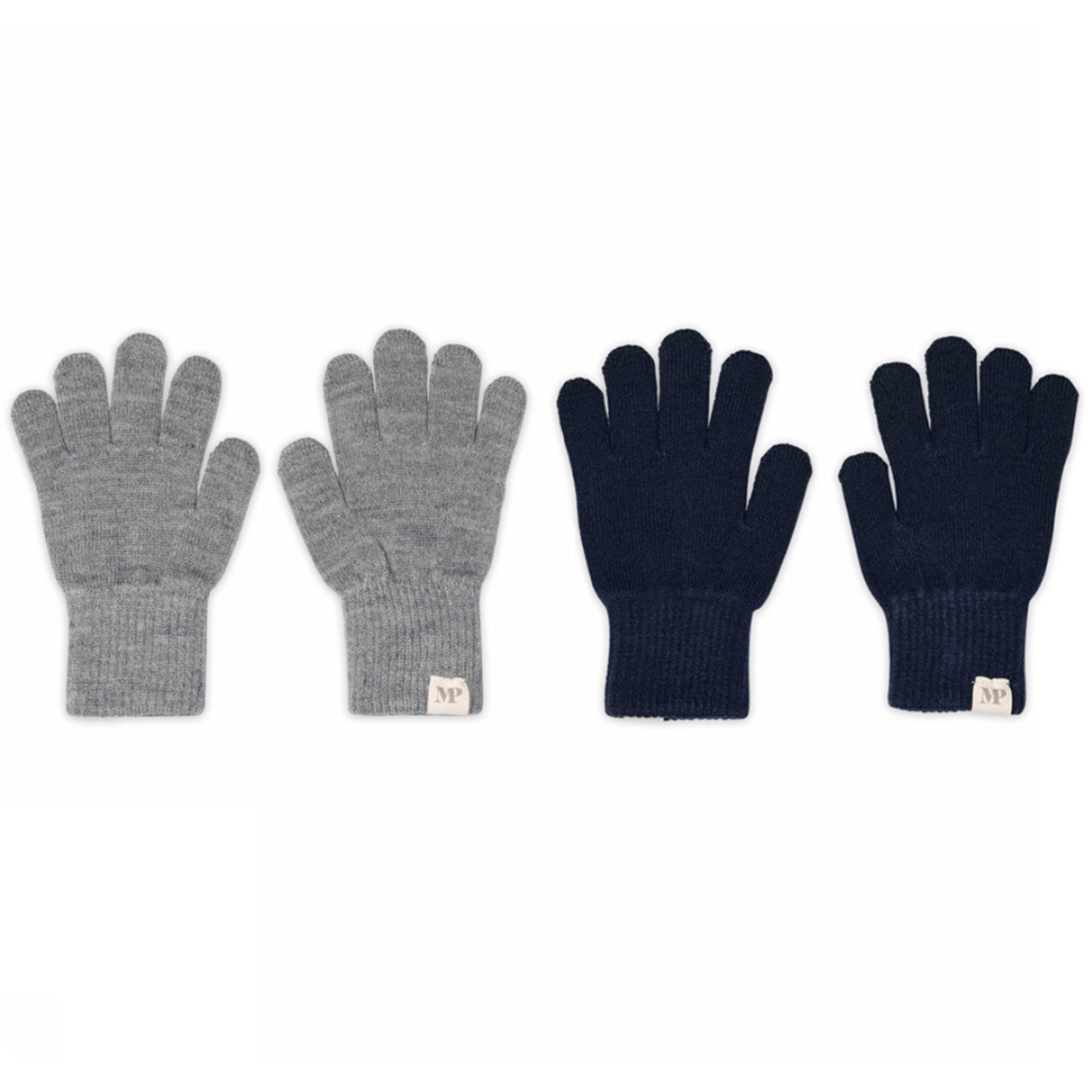 Mp Danmark Mix Light Grey Mel Blue Comfy Handskar 2-Pack
