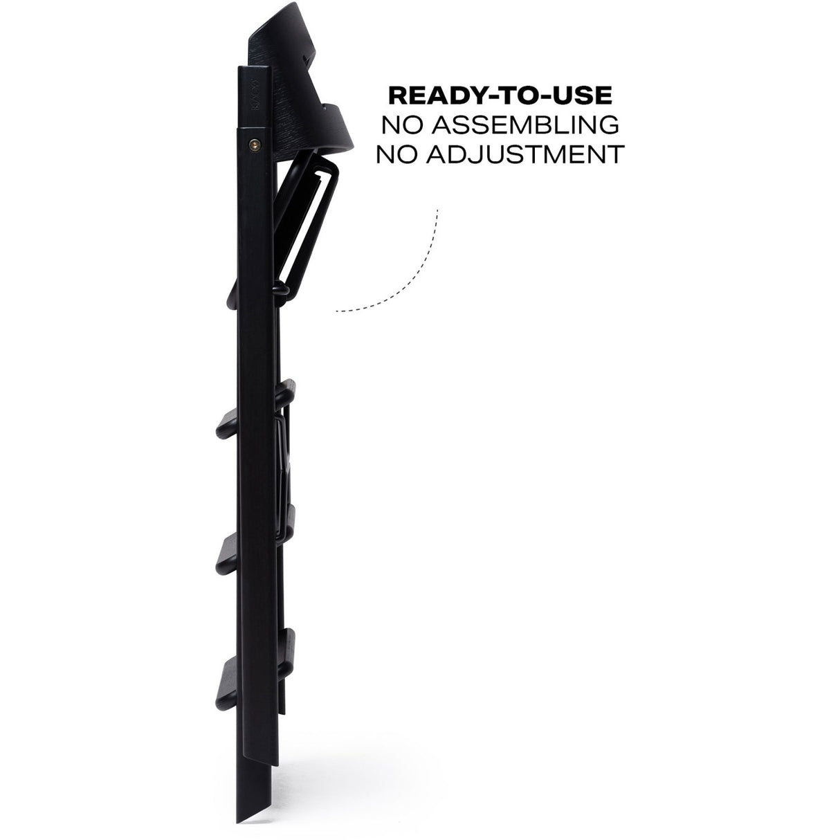 KAOS Black Klapp High Stol Ek