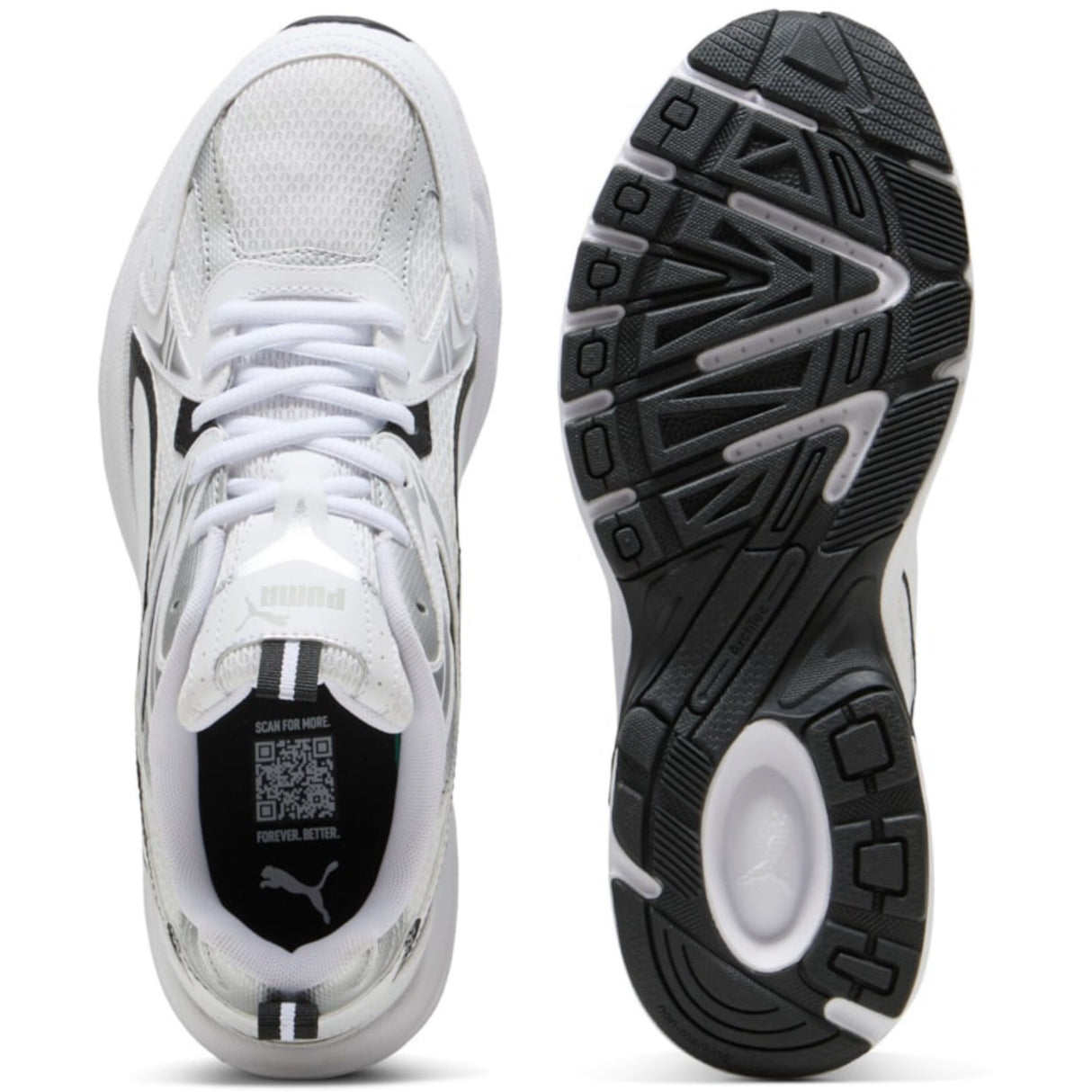 Puma White Milenio Tech Sneakers
