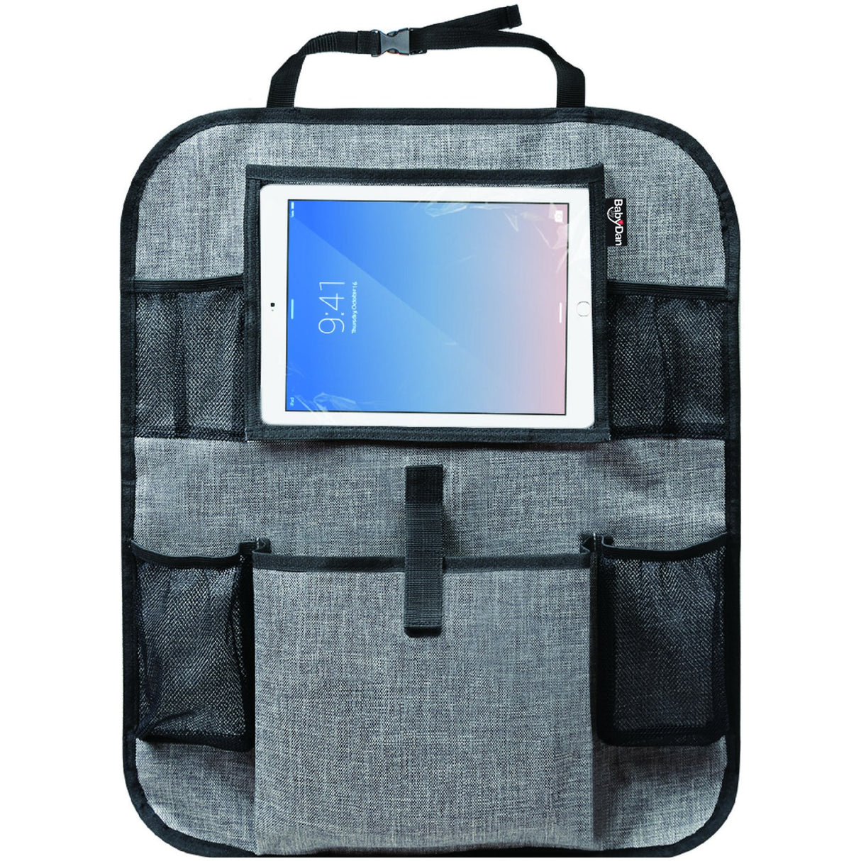 BabyDan Tablet Backseat Organizer, Luxury Grey