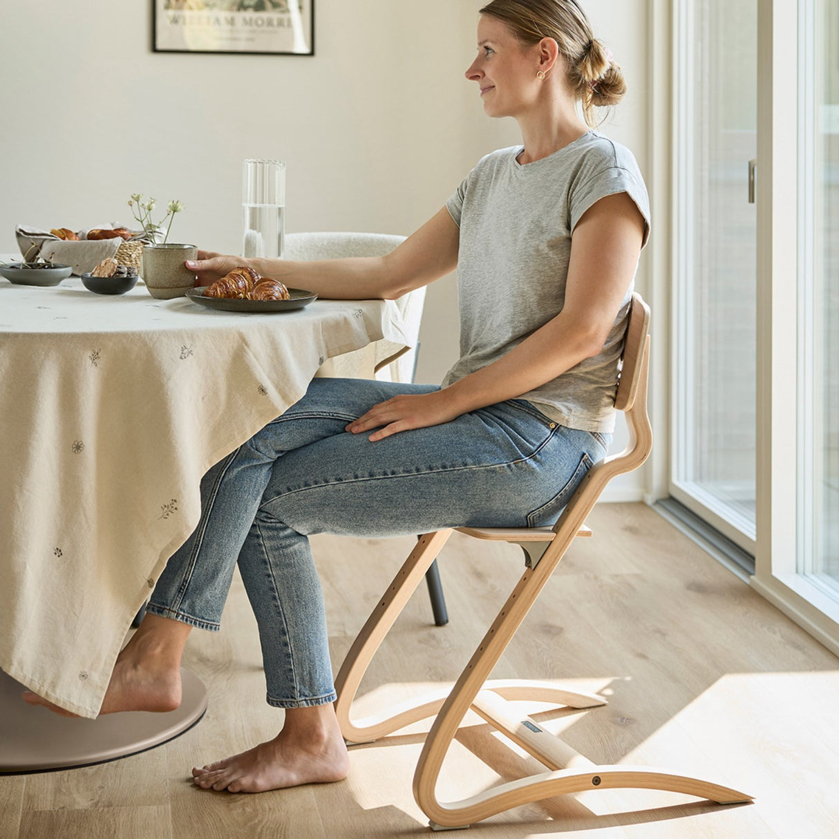 Leander Oak Nature Leander Louie™ Barnstol Uden Klädhängare