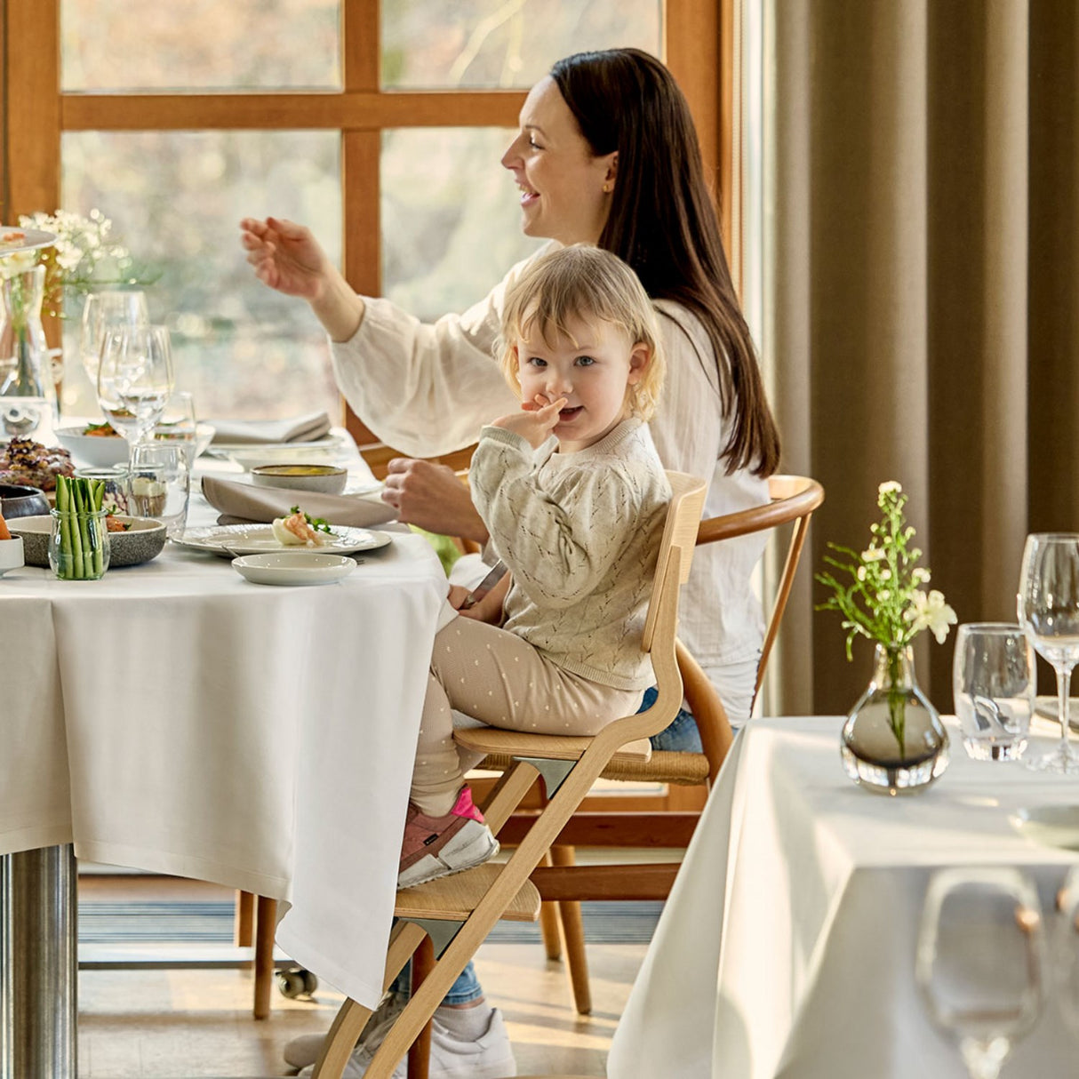 Leander Beech Nature Leander Louie™ Barnstol Uden Klädhängare