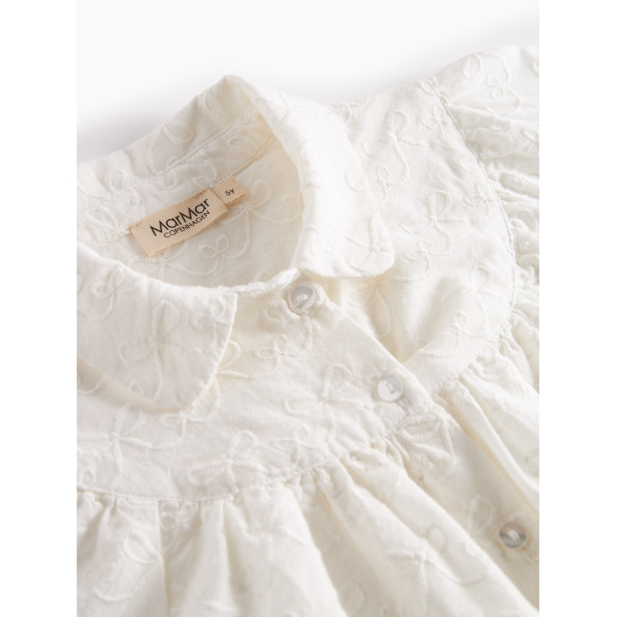 MarMar Cotton Bow White Trissa Blus
