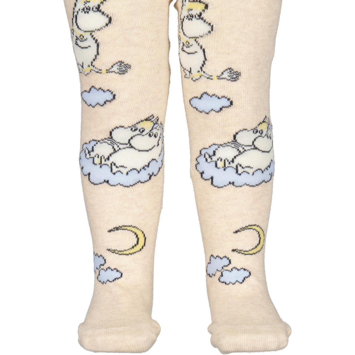 MarMar Tights Jacquard Beige Mel. Moomin Strumpbyxar Jacquard