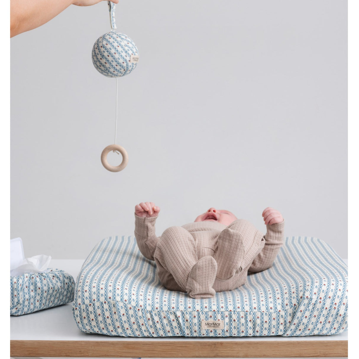 MarMar New Born Modal Pointelle Rib Soft Beige Rubello Onesies