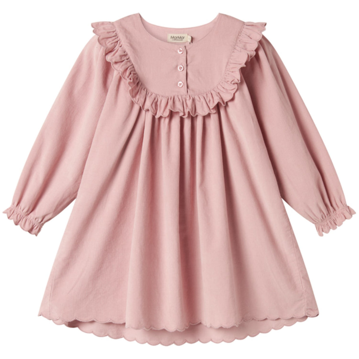 MarMar Fine Cord Soft Berry Delina LS Klänning