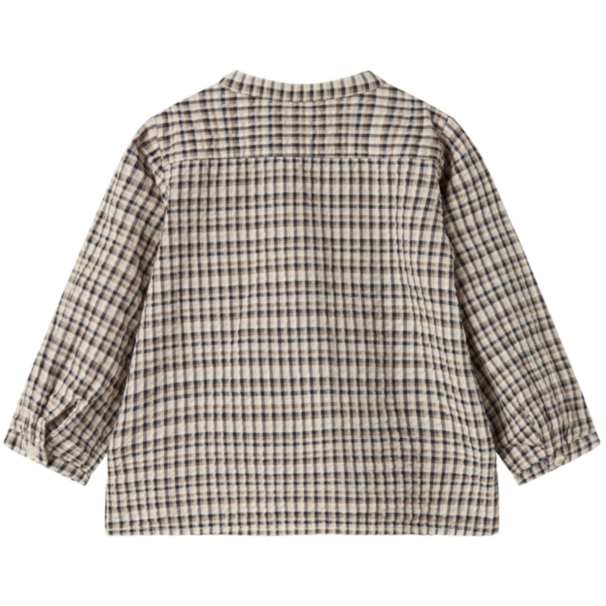 MarMar Seersucker Check Pilot Navy Check Totoro Skjorta