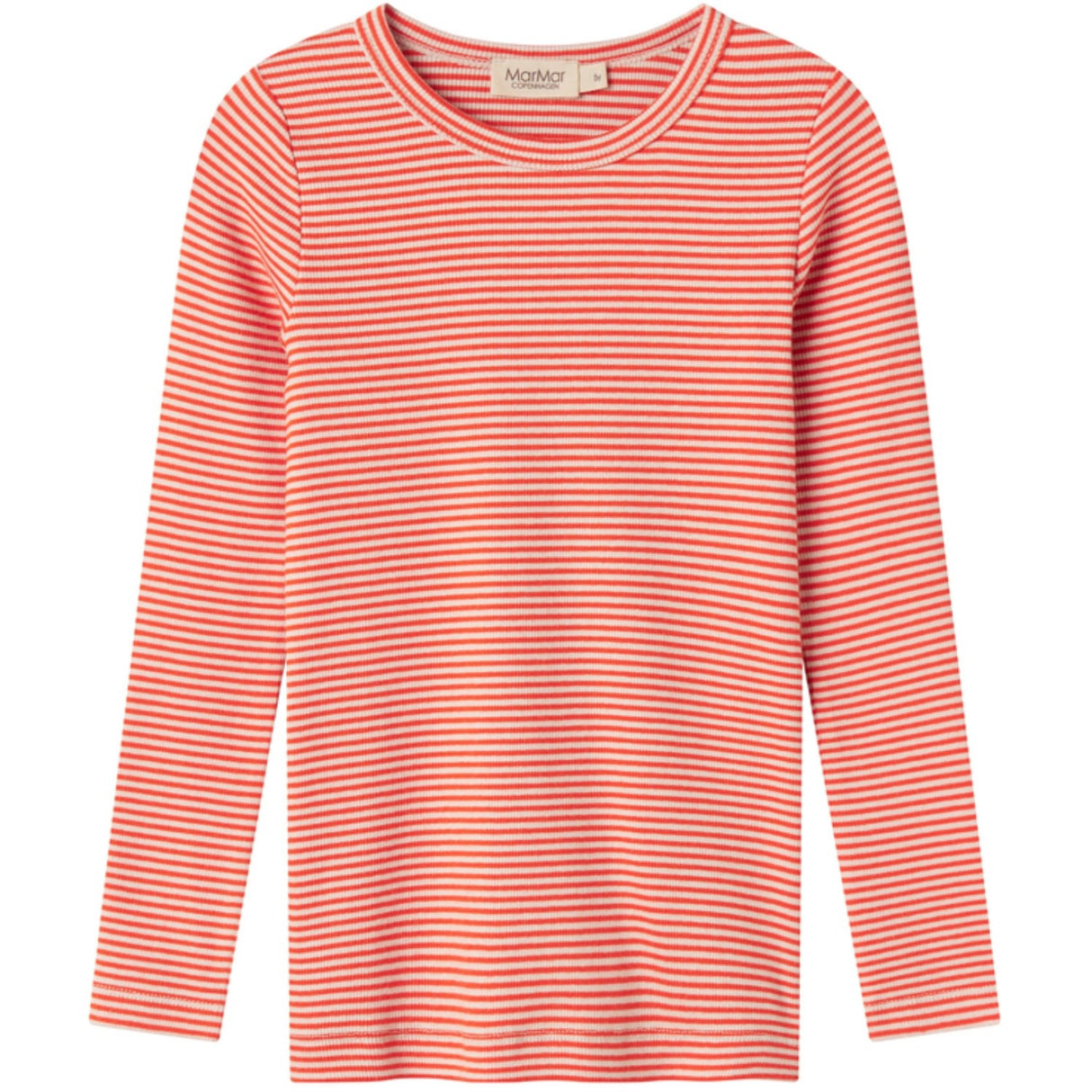 MarMar Modal Fine Rib Red Stripe Tani Blus