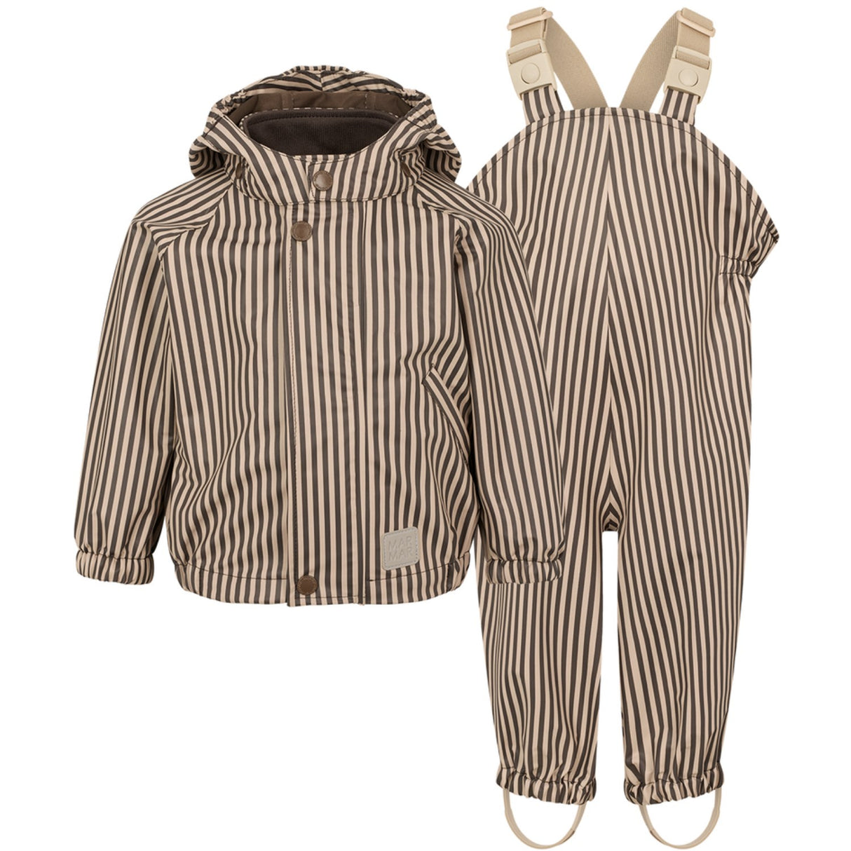 MarMar Rainwear Brown Stripe Oddy Sett