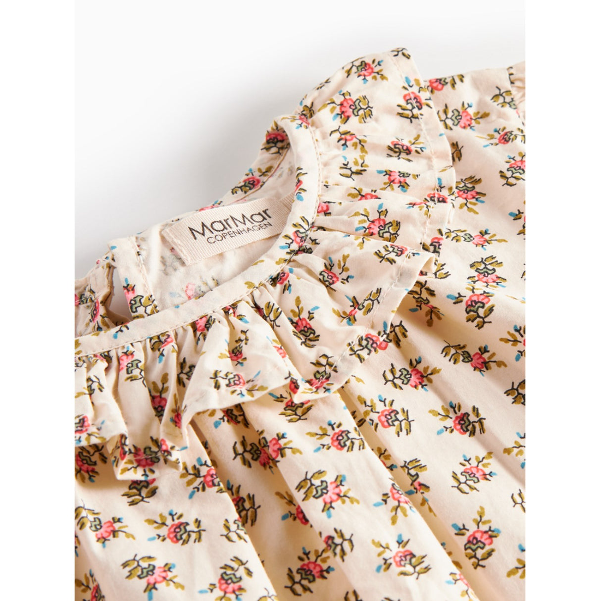 MarMar Poplin Japanese Flower Talsa LS Blus