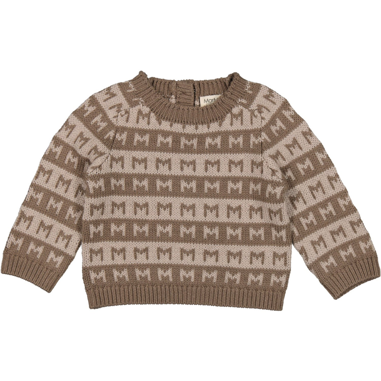 MarMar Heavy Knit Pattern Terre Stripe Talmi B Stickad Blus