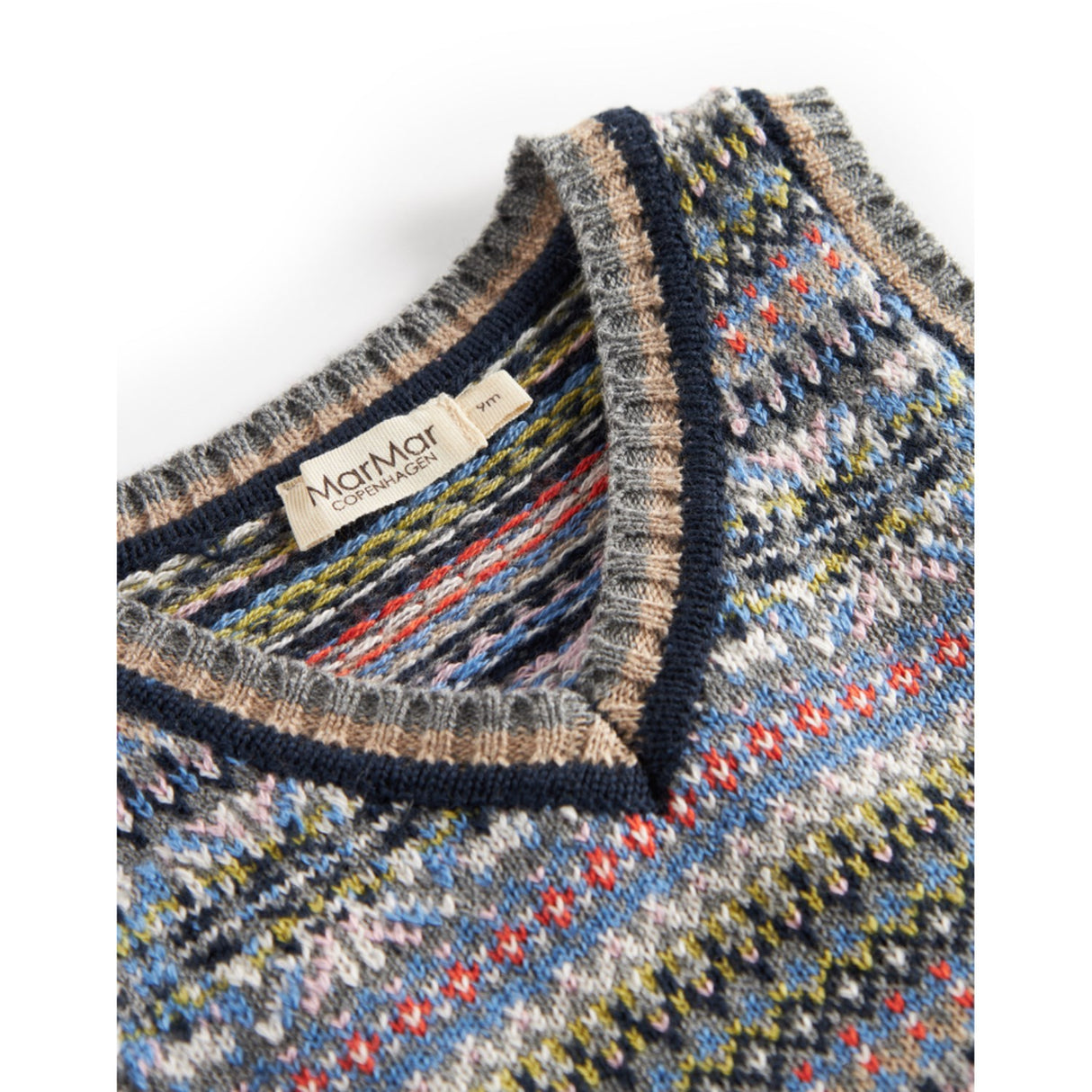 MarMar Light Cotton Wool Fair Isle Fair Isle Taj B Stickad Väst