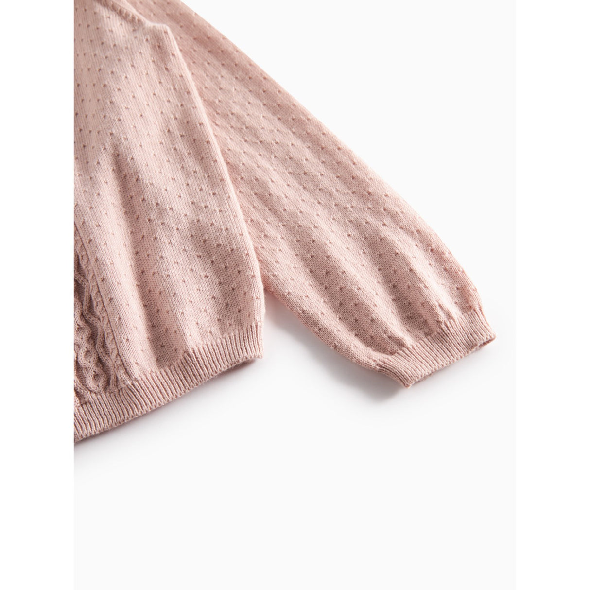 MarMar Modal Mix Cable Faded Rose Tilda Stickad Cardigan