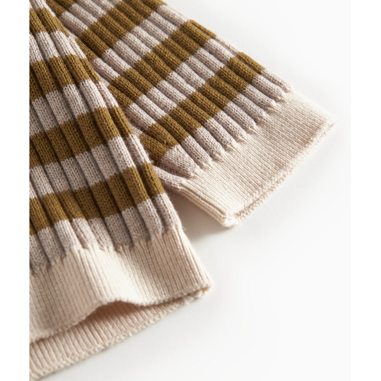 MarMar Modal Mix Stripe Cashew Mel. Stripe Tob Stickad Cardigan