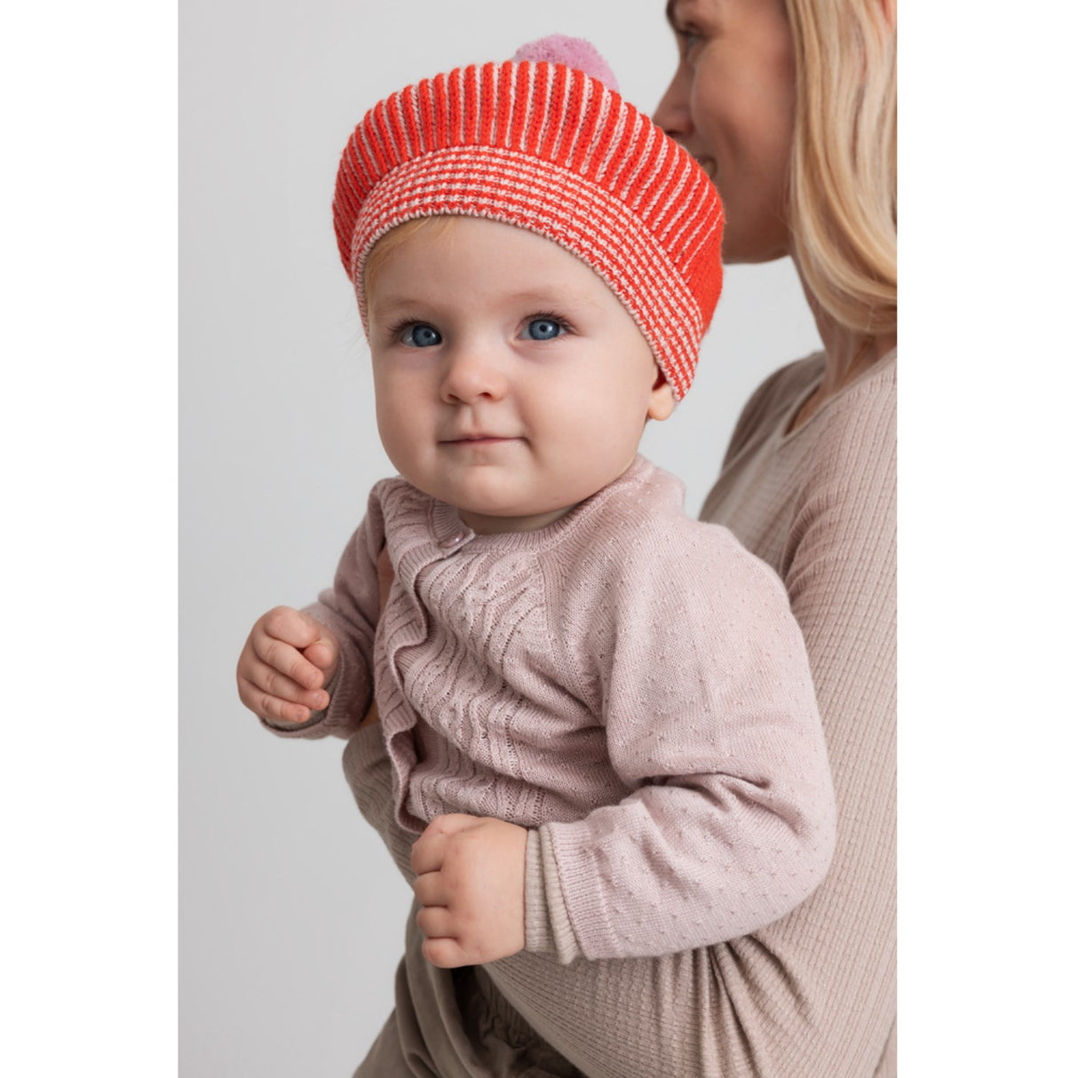 MarMar Modal Mix Cable Faded Rose Totti Stickad Cardigan