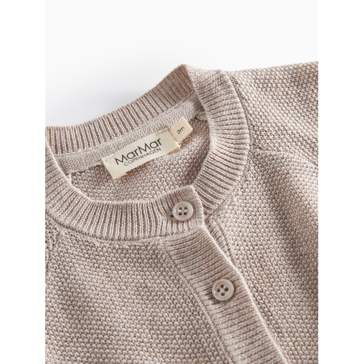 MarMar Modal Mix Pearl Cashew Melange Taki Stickad Cardigan