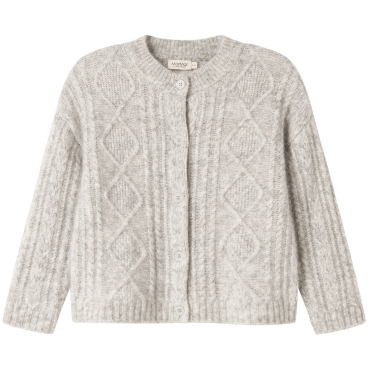 MarMar Mohair Cable Morning Dew Mel. Tavon Stickad Cardigan