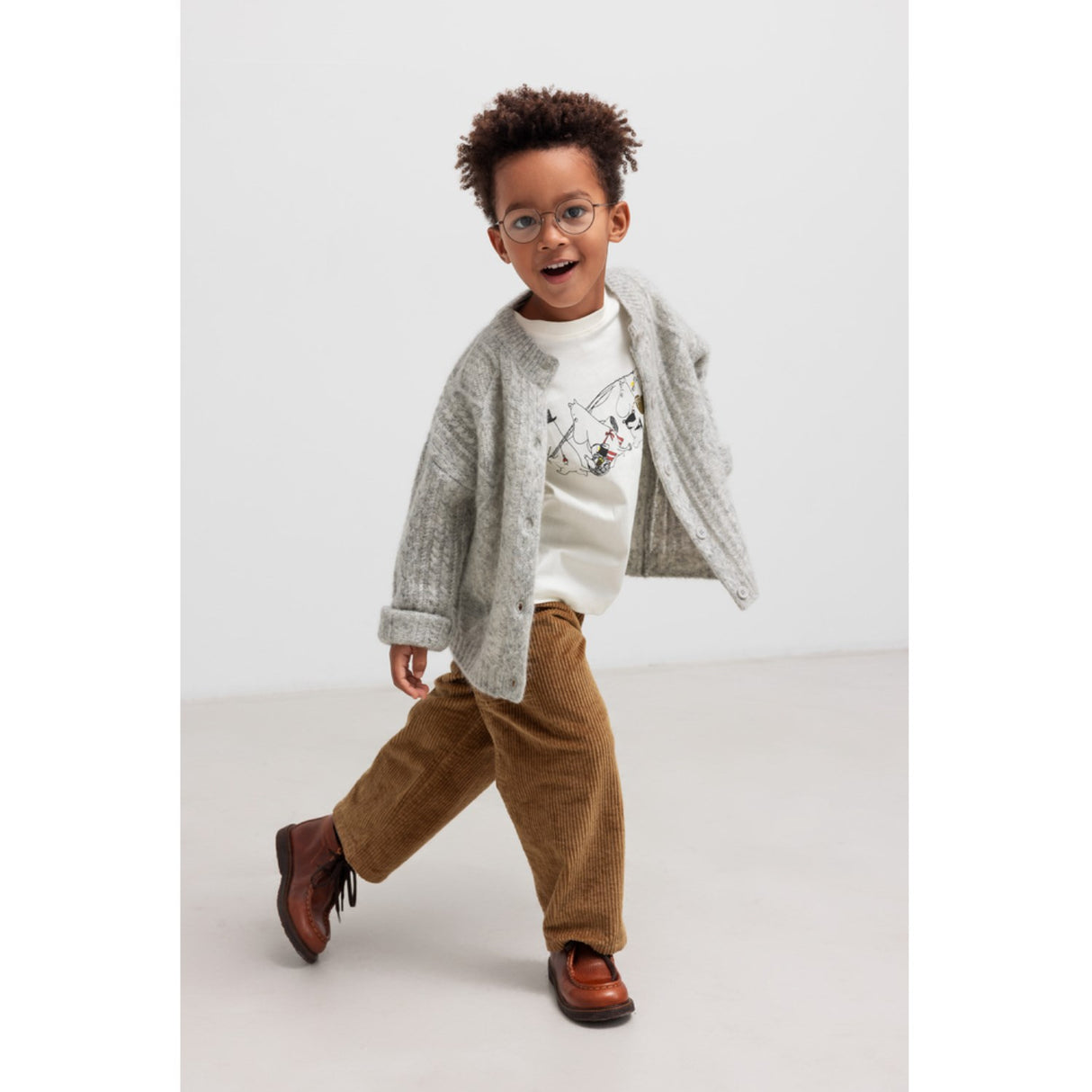 MarMar Mohair Cable Morning Dew Mel. Tavon Stickad Cardigan