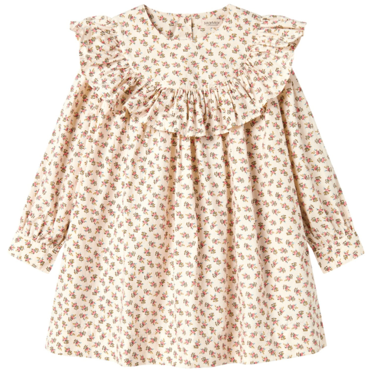 MarMar Poplin Japanese Flower Drine LS Klänning
