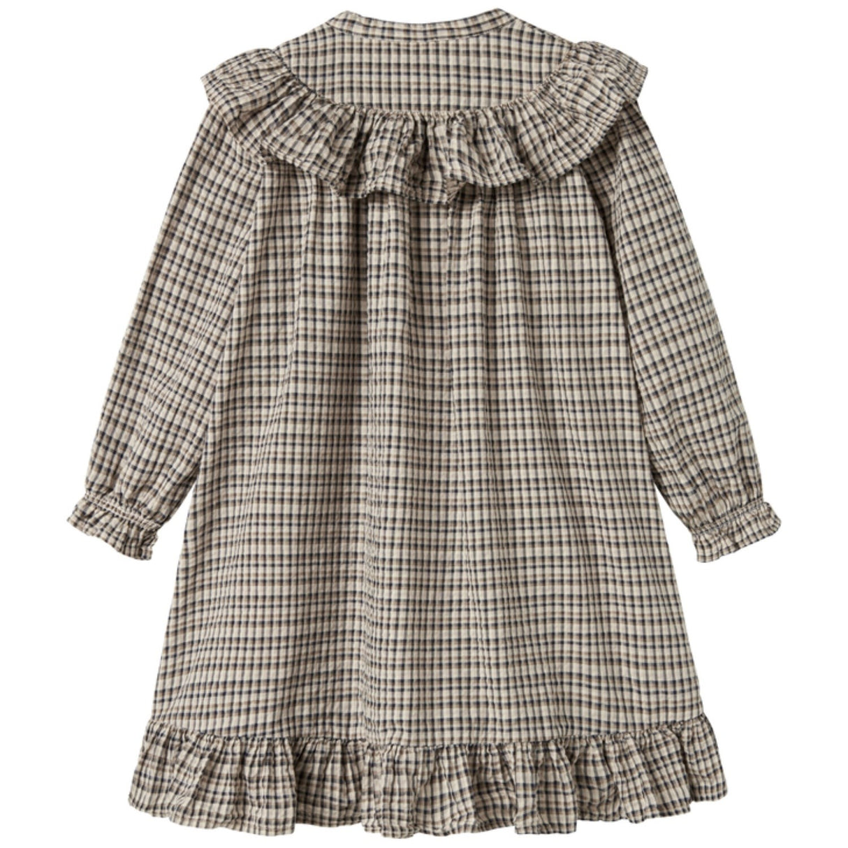 MarMar Seersucker Check Pilot Navy Check Dalina Klänning
