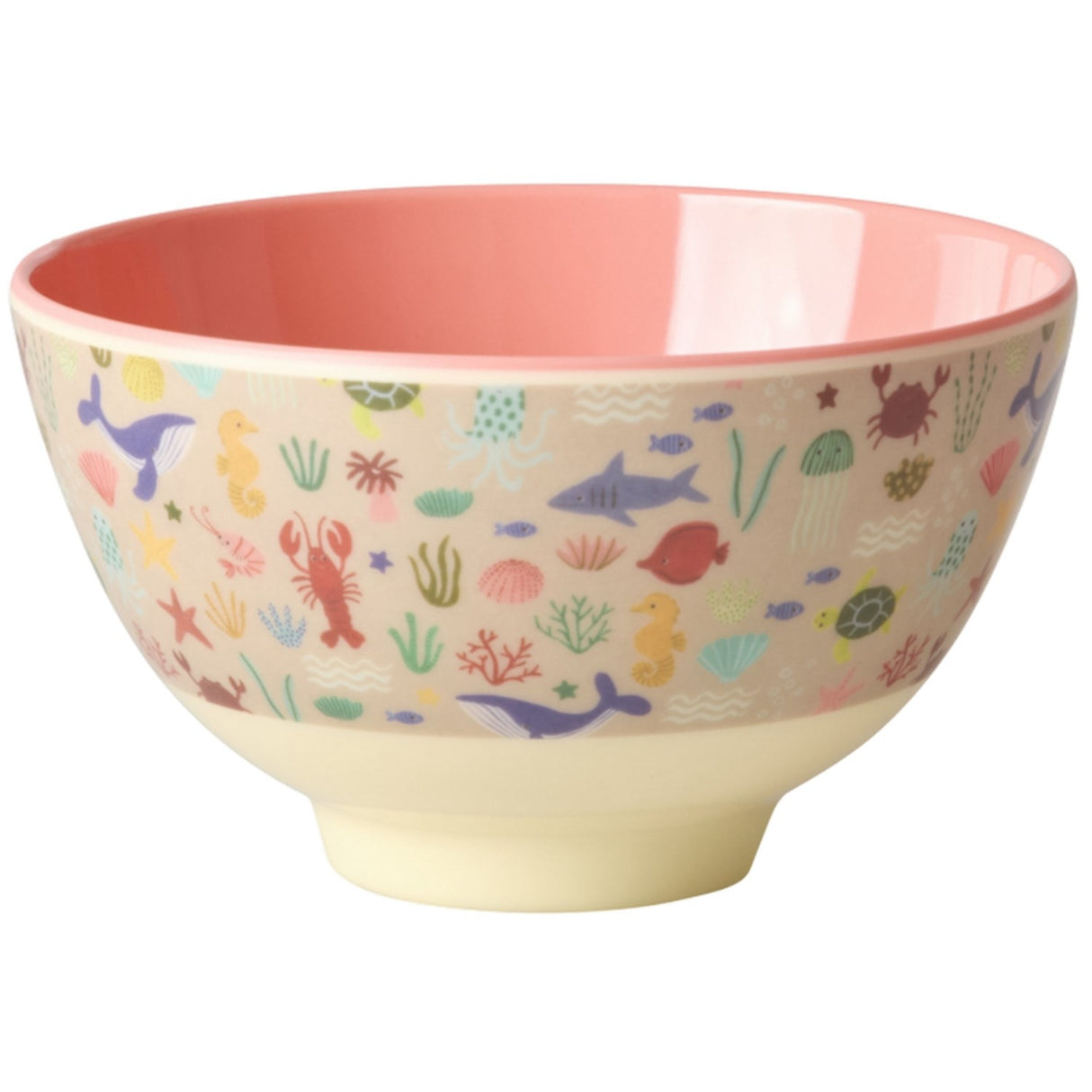 Rice Coral Ocean Print Melamine Skål Small 300 Ml