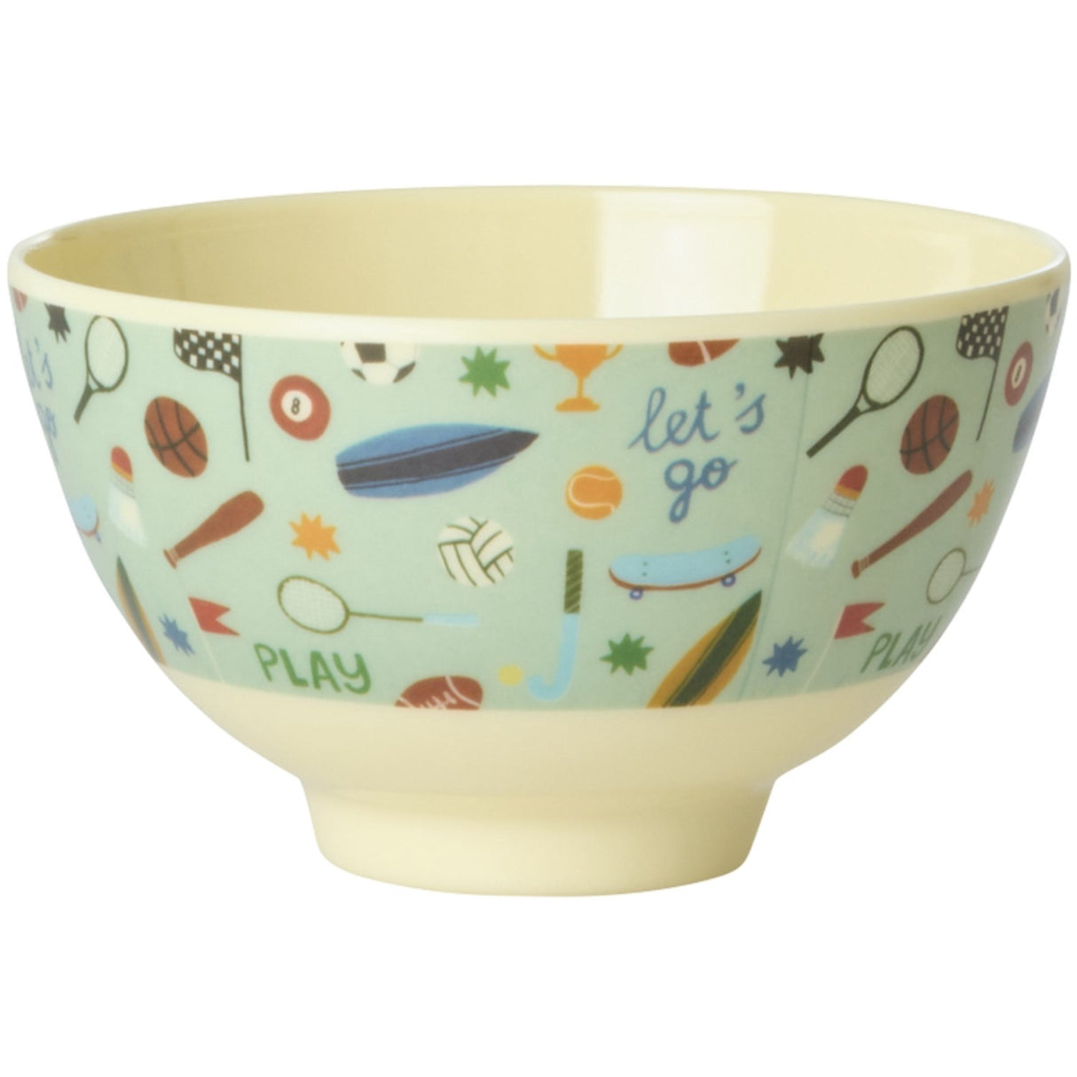 Rice Sports Print Melamine Skål Small 300 Ml