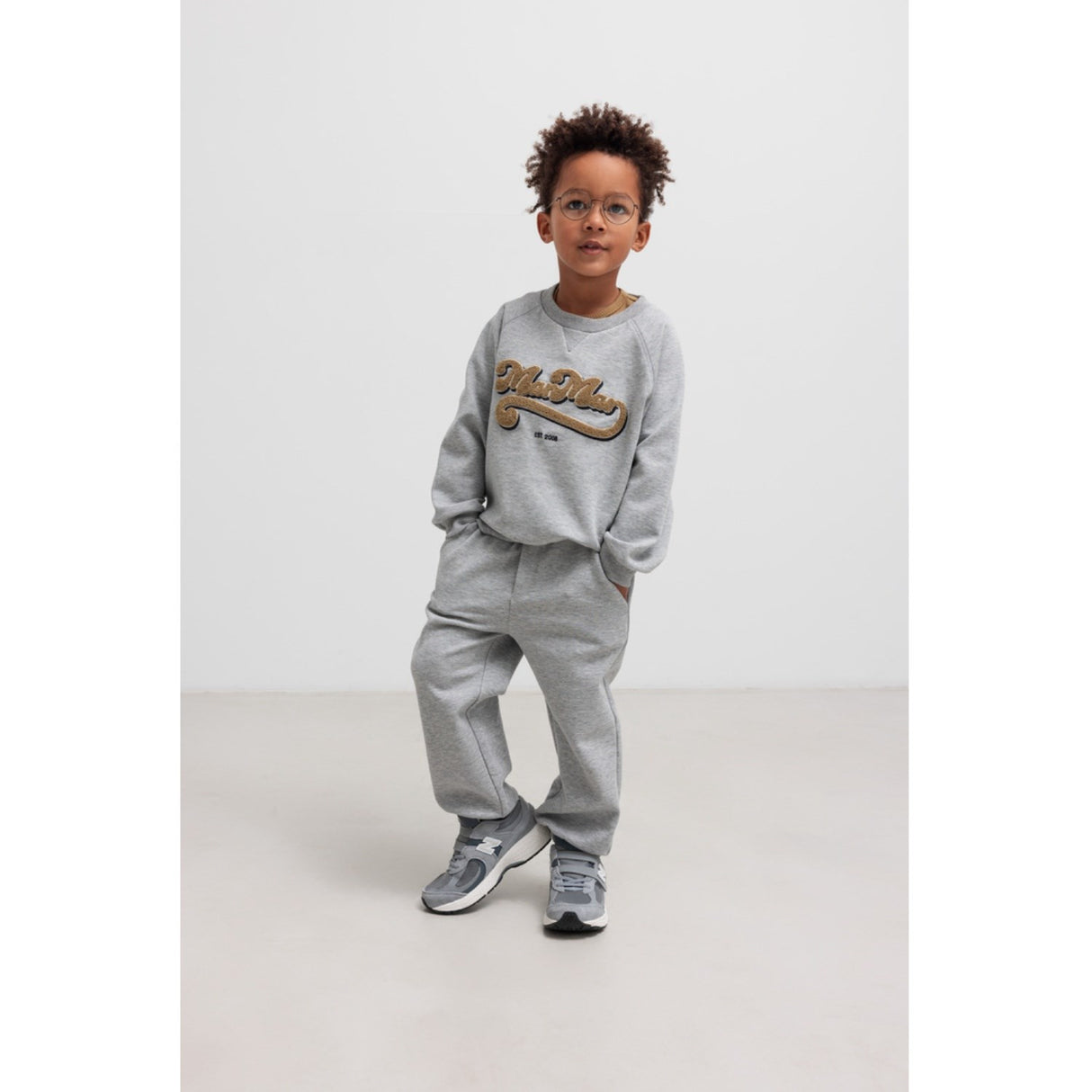 MarMar Double Jersey Light Grey Melange Pelon Byxor
