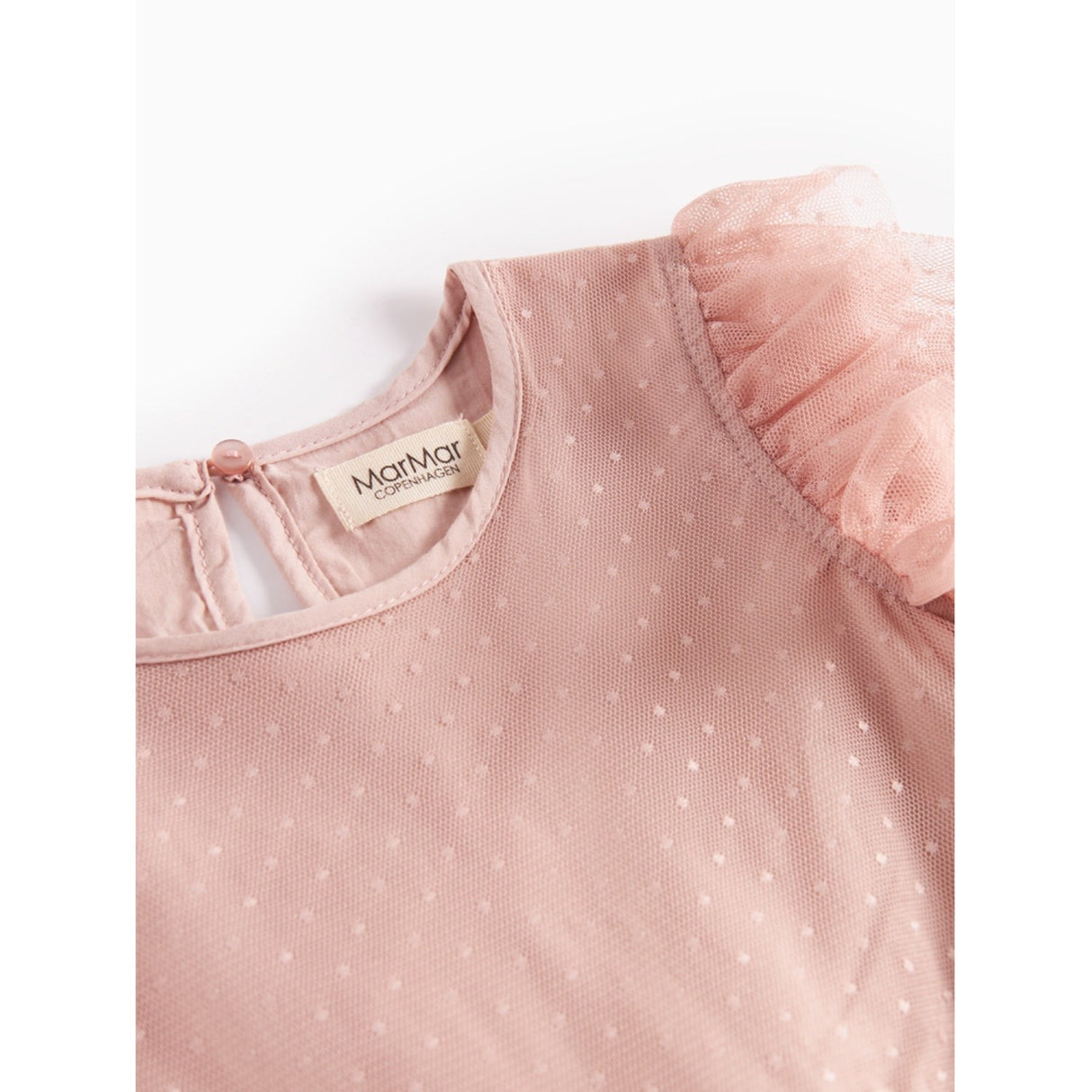 MarMar Tulle Dotty Faded Rose Doth LS Klänning