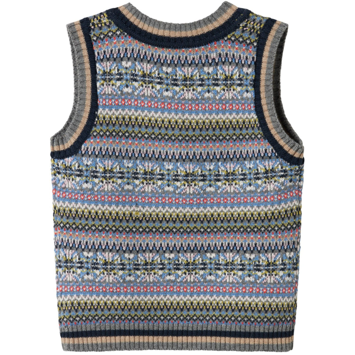 MarMar Light Cotton Wool Fair Isle Fair Isle Taj Stickad Väst