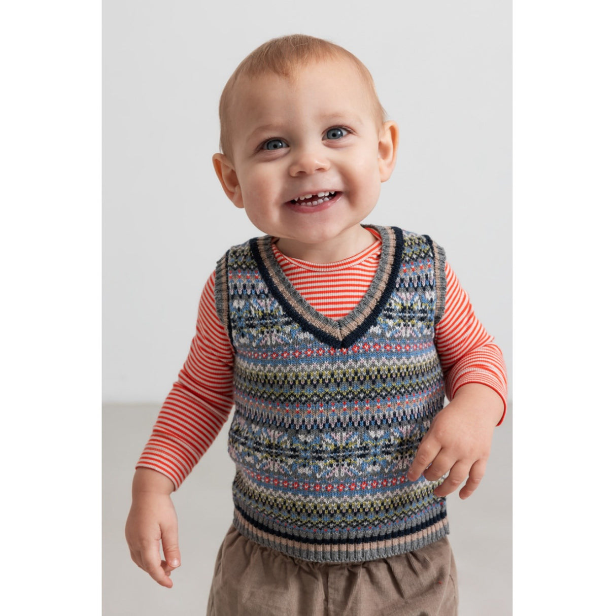 MarMar Light Cotton Wool Fair Isle Fair Isle Taj B Stickad Väst