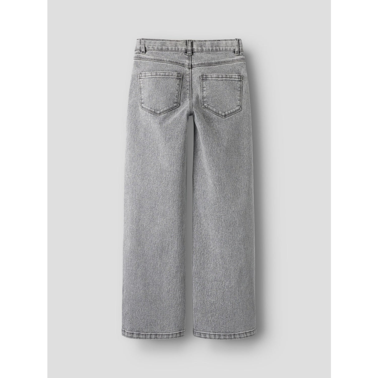 Name It Light Grey Denim Heart Studs Nkfrose Wide Jeans 5503-Ya N