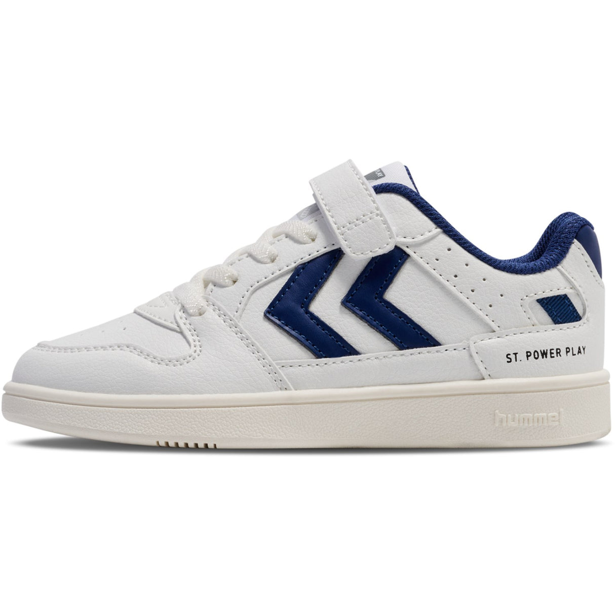 Hummel White/Blue St Power Play Jr Sneakers