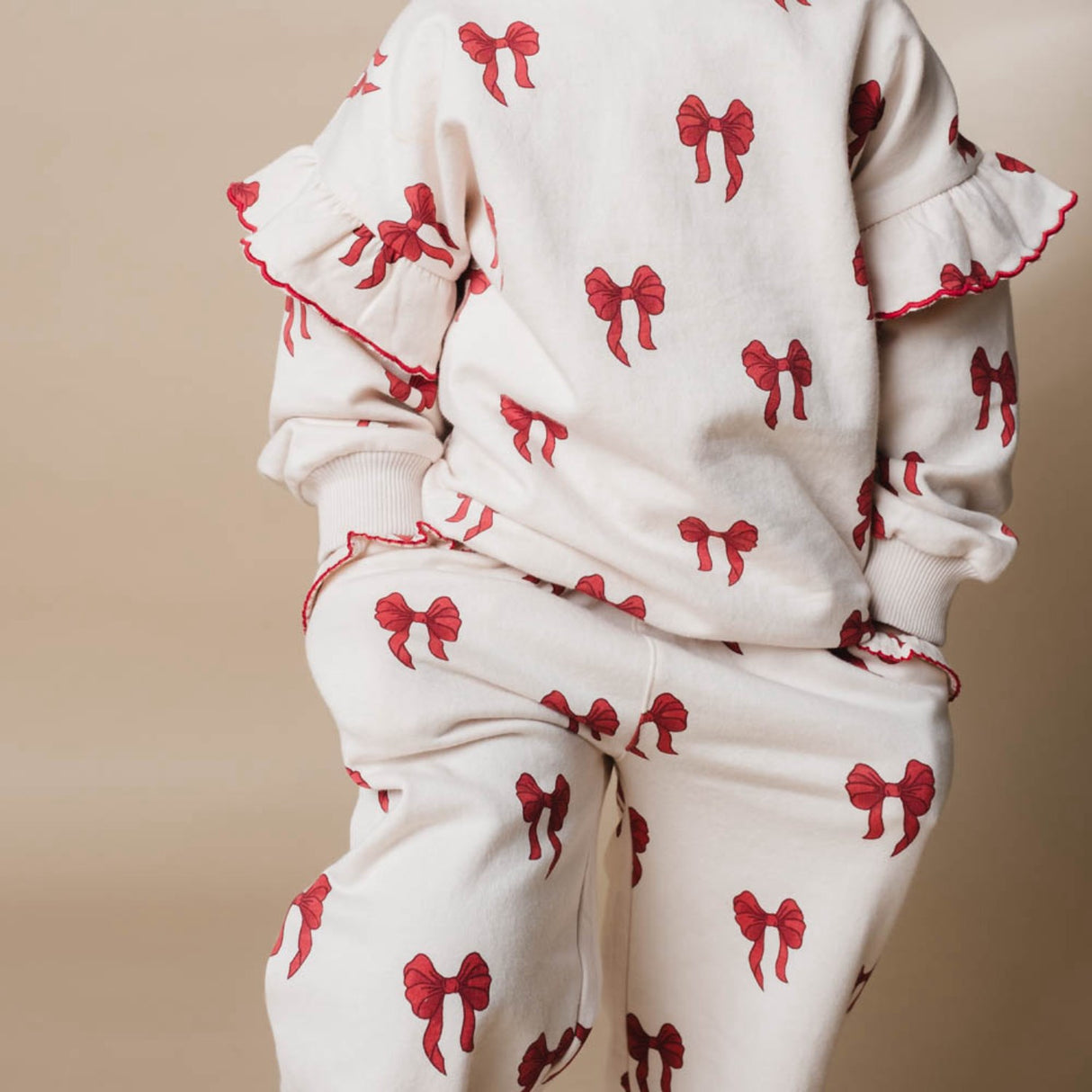 That's Mine Rouge Boucle Elsa Sweatpants