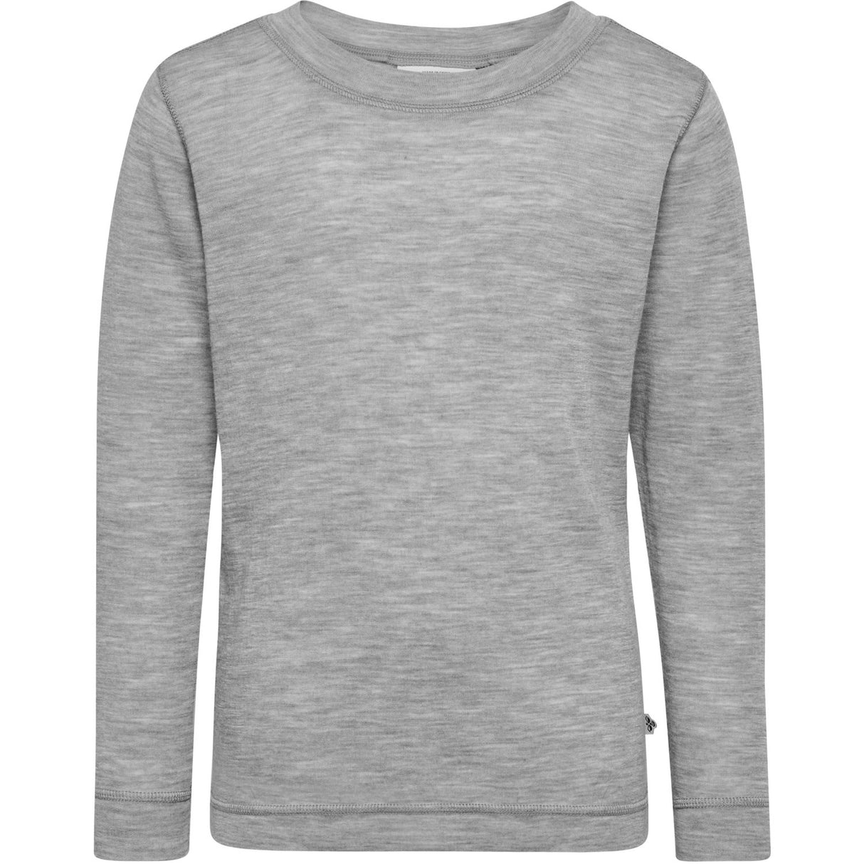 Hummel Grey Melange Jr Ull Rib T-Shirt L/S