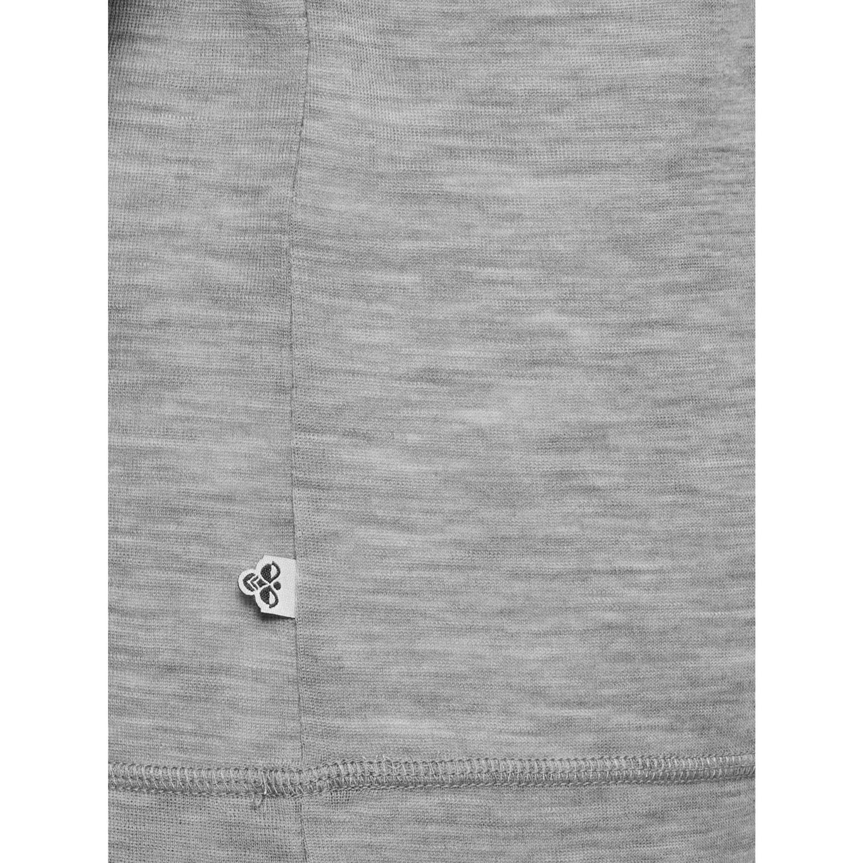 Hummel Grey Melange Jr Ull Rib T-Shirt L/S