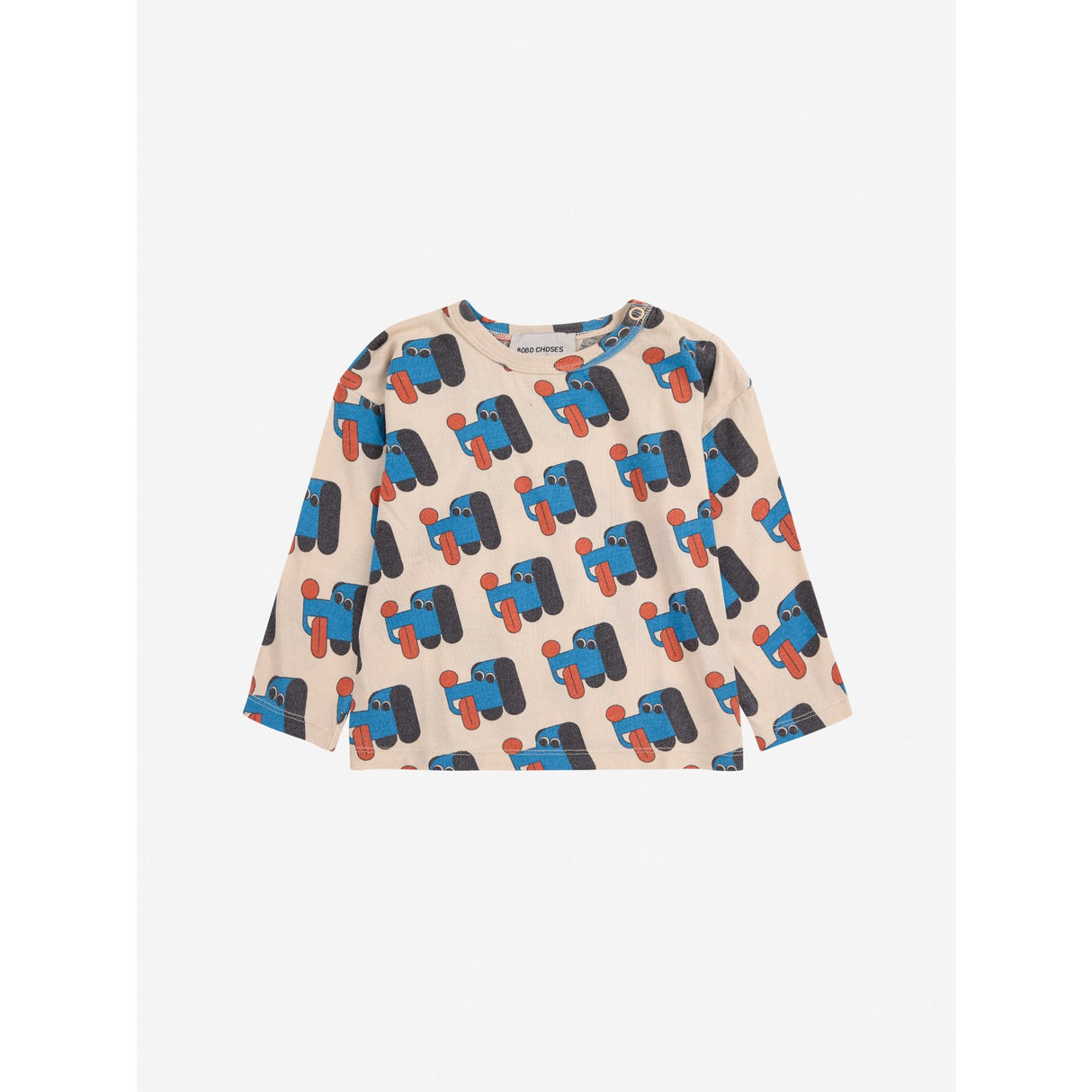 Bobo Choses Offwhite Doggy Mate All Över T-Shirt