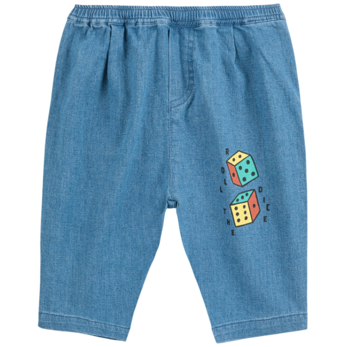 Bobo Choses Navy Blue Roll The Dice Light Denim Byxor