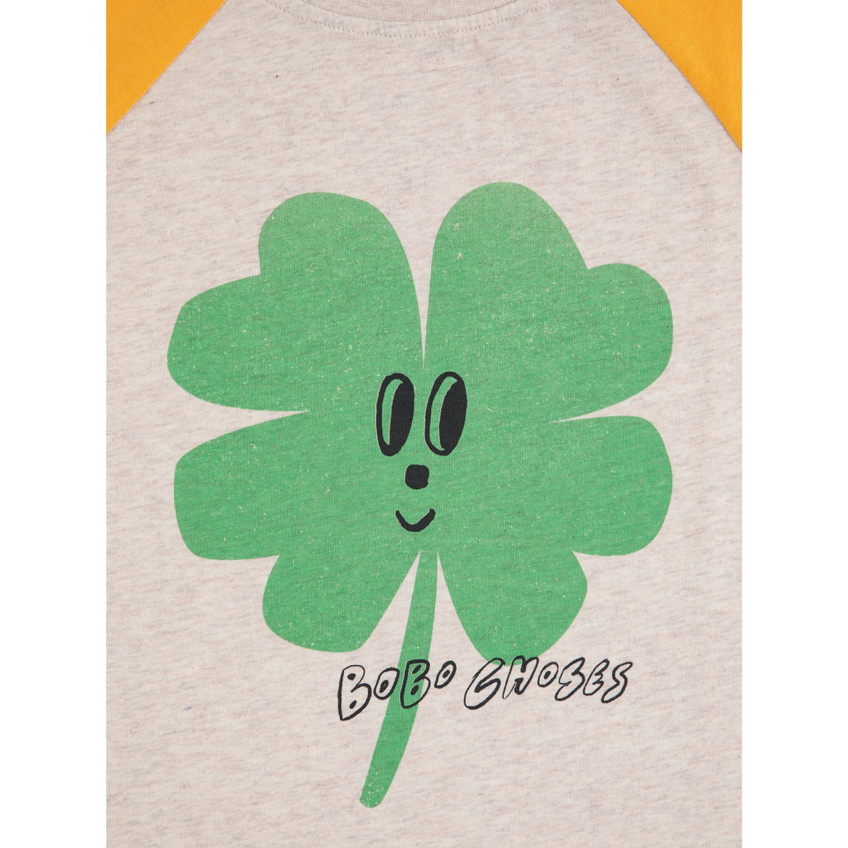 Bobo Choses Yellow Lucky Clover Ranglan Ärmar T-Shirt