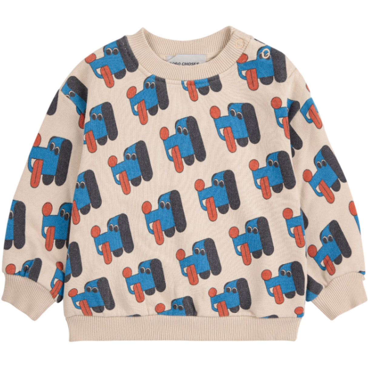 Bobo Choses Offwhite Doggy Mate All Över Sweatshirt