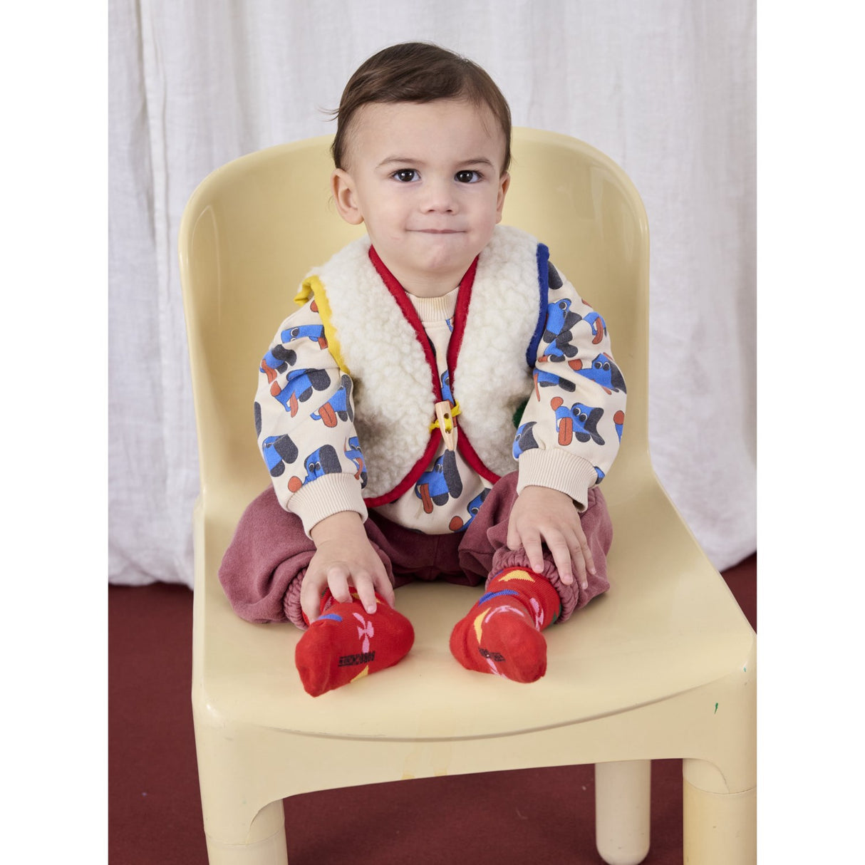 Bobo Choses Offwhite Doggy Mate All Över Sweatshirt