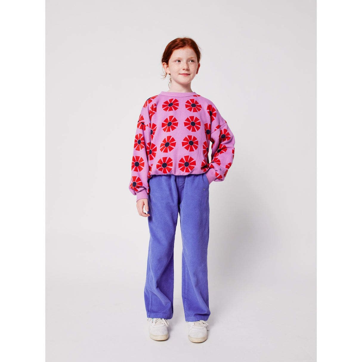 Bobo Choses Purple Kaleidoscope All Över Sweatshirt