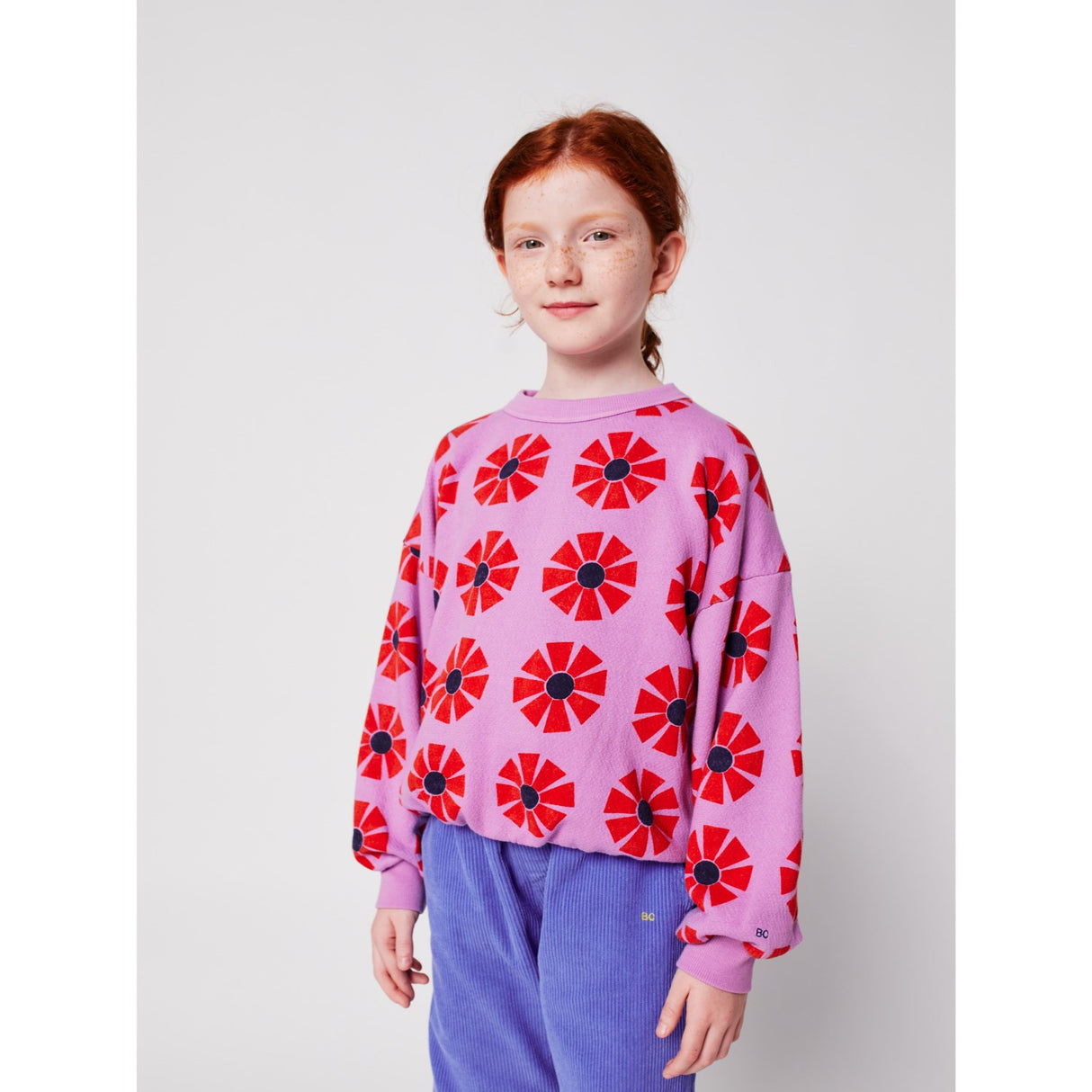 Bobo Choses Purple Kaleidoscope All Över Sweatshirt