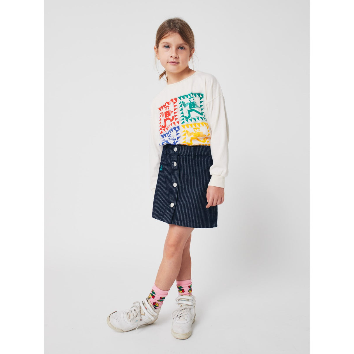 Bobo Choses Pink Dices All Över Kort Strumpor