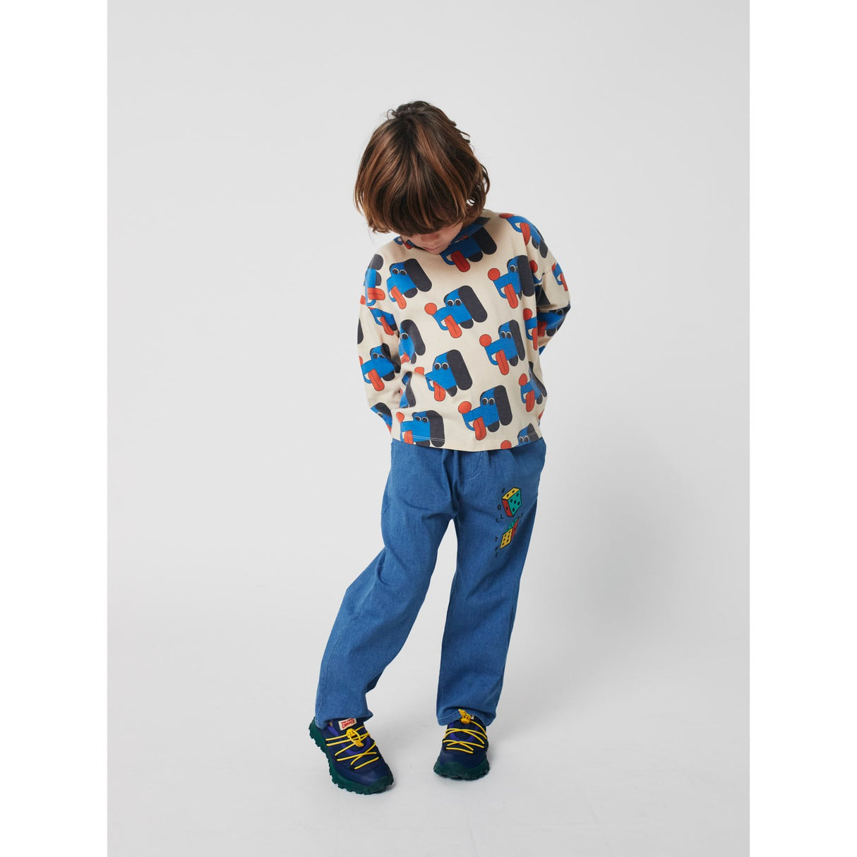 Bobo Choses Offwhite Doggy Mate All Över T-Shirt