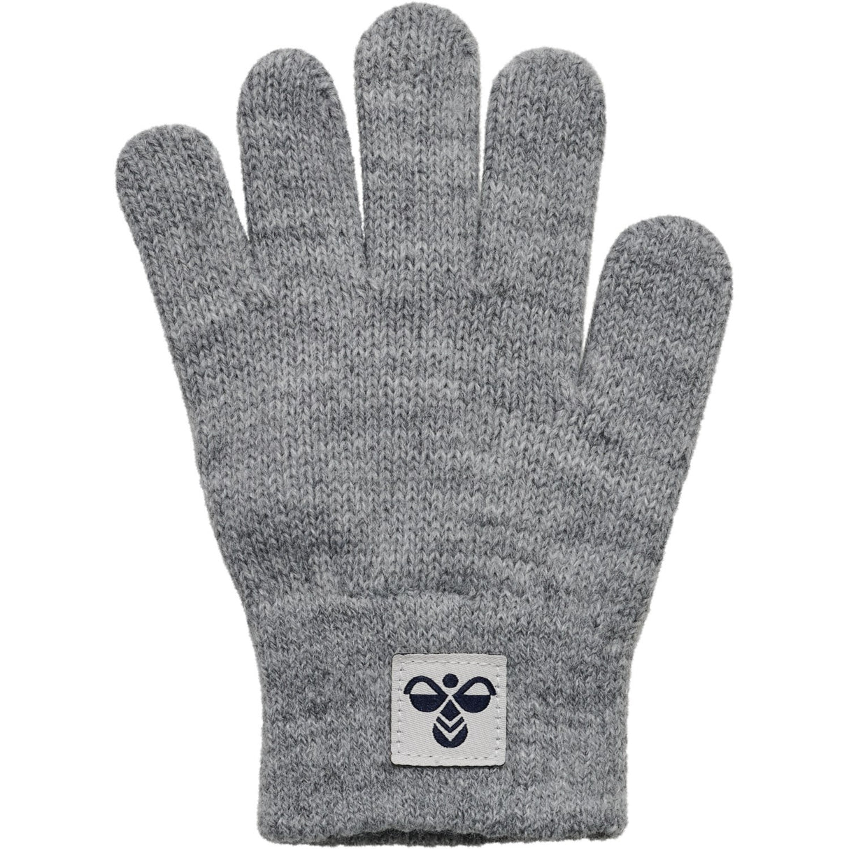 Hummel Grey Melange Stickad Handskar 2-Pack