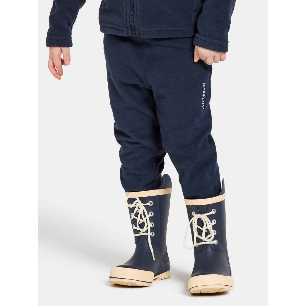 Didriksons Navy Monte Kids Fleece Byxor