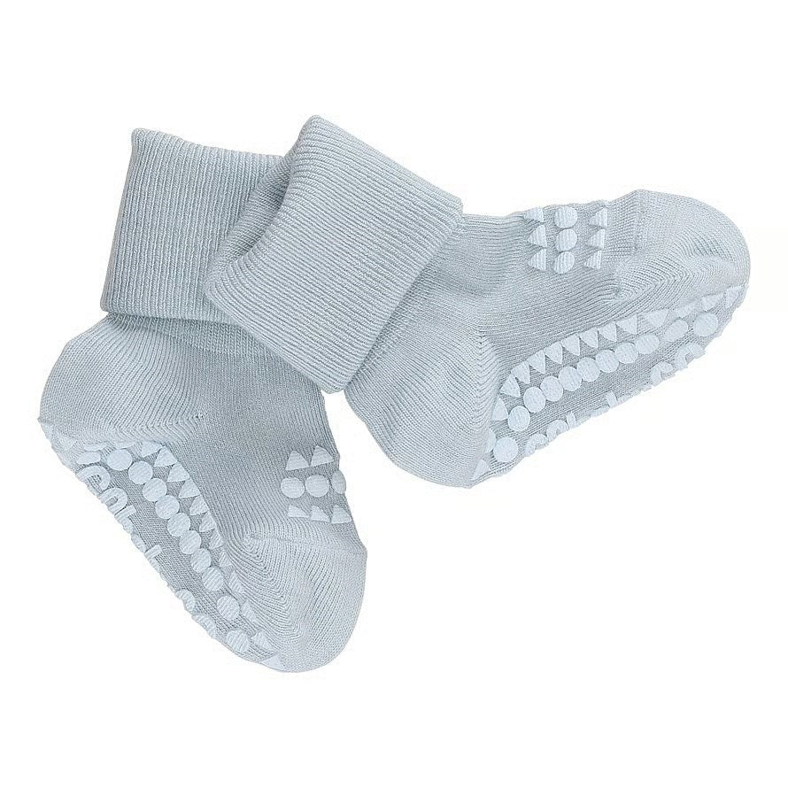 GObabyGO Bamboo Strumpor Antislip Sky Blue