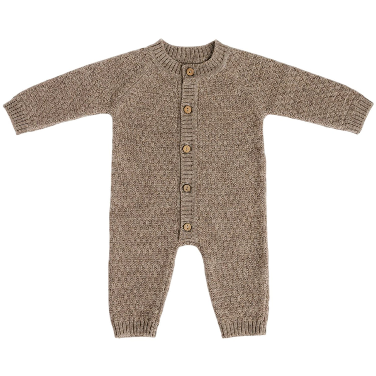 Smallstuff Nature Melange Byxdress Square Stickad Merino Ull